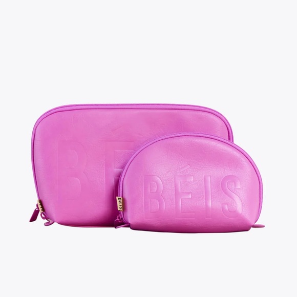 BEIS Accessories - Beis Cosmetic Pouch Set Berry DISCONTINUED!